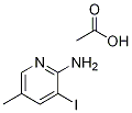 3-Iodo-5-Methyl-pyridin-2-ylaMine acetate结构式