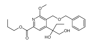 propyl 4-(1,2-dihydroxybutan-2-yl)-6-methoxy-5-(phenylmethoxymethyl)pyridine-2-carboxylate Structure