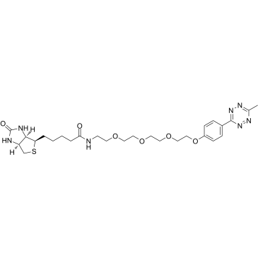 Biotin-PEG4-methyltetrazine结构式