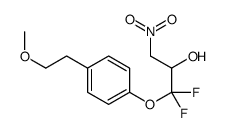 1,1-difluoro-1-[4-(2-methoxyethyl)phenoxy]-3-nitropropan-2-ol Structure