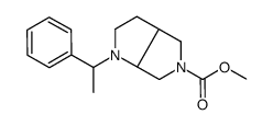 methyl (3aR,6aR)-1-[(1R)-1-phenylethyl]-2,3,3a,4,6,6a-hexahydropyrrolo[3,4-b]pyrrole-5-carboxylate结构式