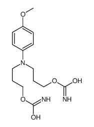 3,3'-[(p-Methoxyphenyl)imino]bis(1-propanol)dicarbamate structure