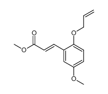 Methyl 3-(2-allyloxy-5-methoxyphenyl)propenoate结构式