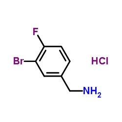 3-BROMO-4-FLUOROBENZYLAMINE HYDROCHLORIDE Structure