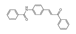 benzoic acid-[4-(3-oxo-3-phenyl-propenyl)-anilide]结构式