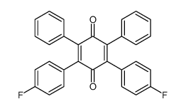 2,6-Bis(p-fluorophenyl)-3,5-diphenyl-p-benzoquinone structure