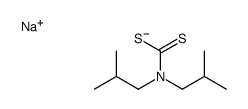 sodium diisobutyldithiocarbamate Structure