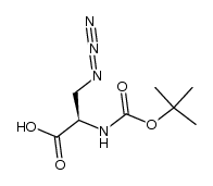 N-TERT-BUTOXYCARBONYL-AZIDO-D-ALANINE结构式