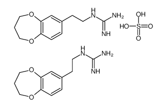 2-[2-(3,4-dihydro-2H-1,5-benzodioxepin-7-yl)ethyl]guanidine,sulfuric acid结构式