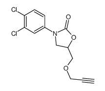 3-(3,4-Dichlorophenyl)-5-[(2-propynyloxy)methyl]-2-oxazolidinone结构式