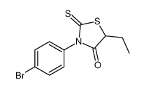 3-(4-bromophenyl)-5-ethyl-2-sulfanylidene-1,3-thiazolidin-4-one Structure