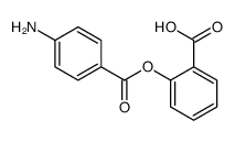 2-(4-aminobenzoyl)oxybenzoic acid结构式