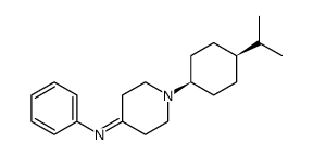 cis-[1-(4-isopropylcyclohexyl)piperidin-4-ylidene]phenylamine Structure