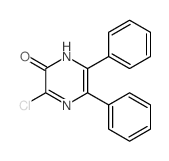 2(1H)-Pyrazinone,3-chloro-5,6-diphenyl-结构式