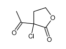 3-乙酰基-3-氯-四氢呋喃-2-酮结构式