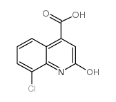 8-CHLORO-2-HYDROXY-QUINOLINE-4-CARBOXYLIC ACID Structure