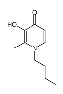 1-Butyl-2-methyl-3-hydroxy-4(1H)-pyridinone Structure