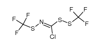 1-[(Trifluoromethyl)dithio]-N-[(trifluoromethyl)thio]formimidic acid chloride Structure