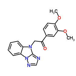 1-(3,4-Dimethoxyphenyl)-2-(4H-[1,2,4]triazolo[1,5-a]benzimidazol-4-yl)ethanone Structure