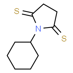 2,5-Pyrrolidinedithione,1-cyclohexyl- structure