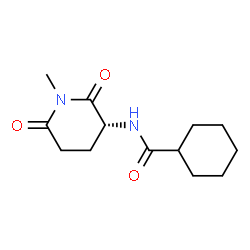 Cyclohexanecarboxamide, N-[(3R)-1-methyl-2,6-dioxo-3-piperidinyl]- (9CI) Structure