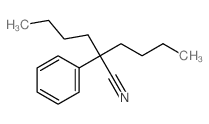 2-butyl-2-phenyl-hexanenitrile结构式