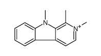 1,2,9-trimethylpyrido[3,4-b]indol-2-ium结构式