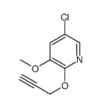 5-chloro-3-methoxy-2-prop-2-ynoxypyridine Structure