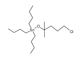 tributyl((5-chloro-2-methylpentan-2-yl)oxy)stannane结构式