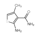 2-氨基-4-甲基噻吩-3-甲酰胺结构式