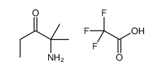 2-amino-2-methylpentan-3-one,2,2,2-trifluoroacetic acid结构式