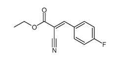 ethyl 2-cyano-3-(4-fluorophenyl)prop-2-enecarboxylate Structure