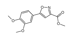 methyl 5-(3,4-dimethoxyphenyl)isoxazole-3-carboxylate结构式