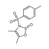 4,5-Dimethyl-3-[(4-methylphenyl)sulfonyl]-3H-1,2,3-oxathiazole 2-oxide Structure