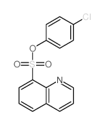 8-(4-chlorophenoxy)sulfonylquinoline结构式