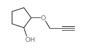 2-prop-2-ynoxycyclopentan-1-ol Structure