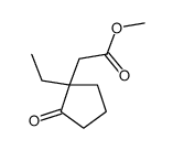 methyl 2-(1-ethyl-2-oxocyclopentyl)acetate结构式