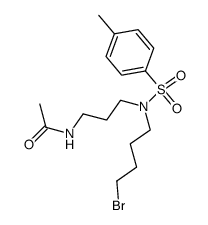 N-{3-[(4-Bromo-butyl)-(toluene-4-sulfonyl)-amino]-propyl}-acetamide Structure