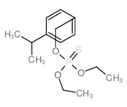 Phosphorothioicacid, O,O-diethyl O-[[4-(1-methylethyl)phenyl]methyl] ester Structure