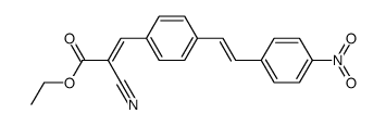 4-<2-Cyano-2-(aethoxycarbonyl)vinyl>-4'-nitro-stilben Structure