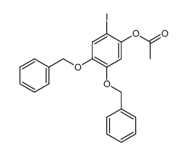 4,5-bis(benzyloxy)-2-iodophenyl acetate结构式