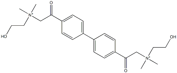 N,N'-Bis(2-hydroxyethyl)-N,N,N',N'-tetramethyl-beta,beta'-dioxo-[1,1'-biphenyl]-4,4'-diethanaminium Structure