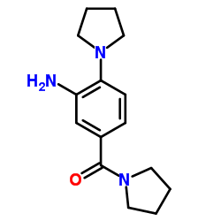 (3-AMINO-4-PYRROLIDIN-1-YL-PHENYL)-PYRROLIDIN-1-YL-METHANONE结构式