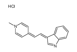 4-[2-(1H-indol-3-yl)vinyl]-1-methylpyridinium chloride structure