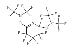 perfluoro-[2,6-bis(dimethylamino-oxy)-1-azacyclohexene] Structure