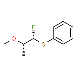 Benzene, [[(1R,2S)-1-fluoro-2-methoxypropyl]thio]-, rel- (9CI) Structure