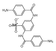 sodium 2,5-bis(p-aminobenzamido)benzenesulphonate结构式