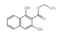 1,3-Dihydroxy-2-naphthalenecarboxylic acid ethyl ester Structure