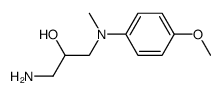 1-amino-3-((4-methoxyphenyl)(methyl)amino)propan-2-ol Structure