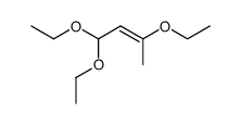 1,1,3-triethoxy-but-2-ene结构式